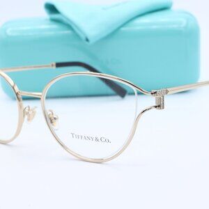 New TIFFANY & CO TF 1157-B 6021 Gold Cat Eye Women's Eyeglasses 54mm